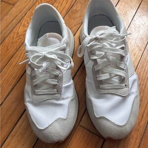 New Balance White Athletic Shoes